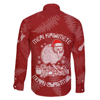 New Zealand Christmas Family Matching Off Shoulder Maxi Dress and Hawaiian Shirt Silver Fern Mix Kiwi Bird Ver01 LT7 - Polynesian Pride