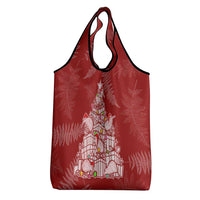 New Zealand Christmas Grocery Bag Silver Fern Mix Kiwi Bird Ver02