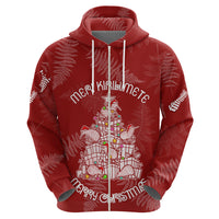 New Zealand Christmas Hoodie Silver Fern Mix Kiwi Bird Ver02 LT7 - Polynesian Pride