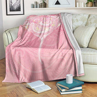 Breast Cancer Awareness Maori Aotearoa Blanket Manta Ray - Pink Glaze - Polynesian Pride