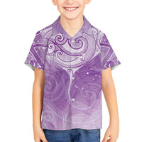 Epilepsy Awareness Maori Aotearoa Family Matching Mermaid Dress and Hawaiian Shirt Manta Ray - Purple Glaze LT7 - Polynesian Pride
