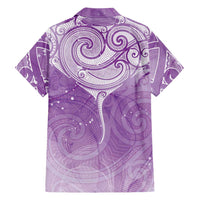 Epilepsy Awareness Maori Aotearoa Hawaiian Shirt Manta Ray - Purple Glaze LT7 - Polynesian Pride