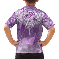 Epilepsy Awareness Maori Aotearoa Hawaiian Shirt Manta Ray - Purple Glaze LT7 - Polynesian Pride