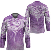 Epilepsy Awareness Maori Aotearoa Hockey Jersey Manta Ray - Purple Glaze - Polynesian Pride