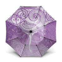Epilepsy Awareness Maori Aotearoa Umbrella Manta Ray - Purple Glaze - Polynesian Pride
