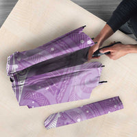 Epilepsy Awareness Maori Aotearoa Umbrella Manta Ray - Purple Glaze - Polynesian Pride