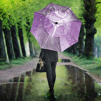 Epilepsy Awareness Maori Aotearoa Umbrella Manta Ray - Purple Glaze - Polynesian Pride