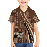 Pasifika Women's Day - Samoa Siapo Malu Tattoo Inspired Hawaiian Shirt Brown