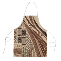 Pasifika Women's Day - Samoa Siapo Malu Tattoo Inspired Apron Beige