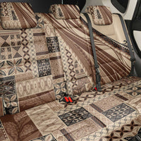Pasifika Women's Day - Samoa Siapo Malu Tattoo Inspired Back Car Seat Cover Beige