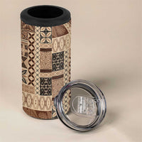 Pasifika Women's Day - Samoa Siapo Malu Tattoo Inspired 4 in 1 Can Cooler Tumbler Beige