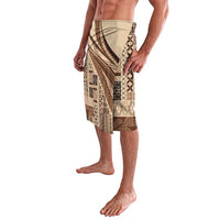 Pasifika Women's Day - Samoa Siapo Malu Tattoo Inspired Lavalava Beige LT7 - Polynesian Pride