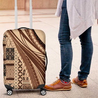Pasifika Women's Day - Samoa Siapo Malu Tattoo Inspired Luggage Cover Beige