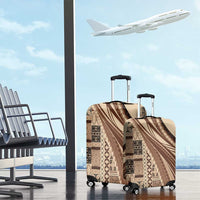 Pasifika Women's Day - Samoa Siapo Malu Tattoo Inspired Luggage Cover Beige