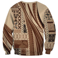 Pasifika Women's Day - Samoa Siapo Malu Tattoo Inspired Sweatshirt Beige