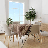 Pasifika Women's Day - Samoa Siapo Malu Tattoo Inspired Tablecloth Beige