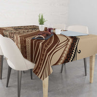 Pasifika Women's Day - Samoa Siapo Malu Tattoo Inspired Tablecloth Beige