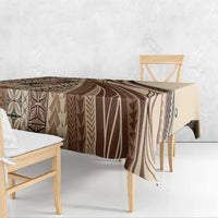 Pasifika Women's Day - Samoa Siapo Malu Tattoo Inspired Tablecloth Beige