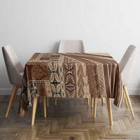 Pasifika Women's Day - Samoa Siapo Malu Tattoo Inspired Tablecloth Beige