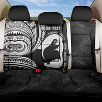 Mother's Day Back Car Seat Cover Polynesia Vintage Hibiscus - Black LT7 One Size Black - Polynesian Pride