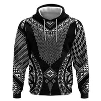 2025 Rugby Championship New Zealand Custom Hoodie Poutama Motifs - Polynesian Pride