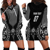 2025 Rugby Championship New Zealand Custom Hoodie Dress Poutama Motifs - Polynesian Pride