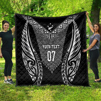 2025 Rugby Championship New Zealand Custom Quilt Poutama Motifs - Polynesian Pride