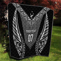 2025 Rugby Championship New Zealand Custom Quilt Poutama Motifs - Polynesian Pride