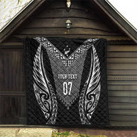 2025 Rugby Championship New Zealand Custom Quilt Poutama Motifs - Polynesian Pride