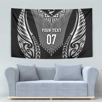 2025 Rugby Championship New Zealand Custom Tapestry Poutama Motifs - Polynesian Pride