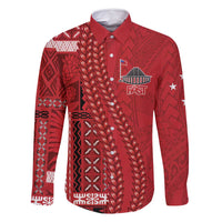 Samoa FAST Siapo Family Matching Tank Maxi Dress and Hawaiian Shirt Tatau-Ulafala Vines - Polynesian Pride