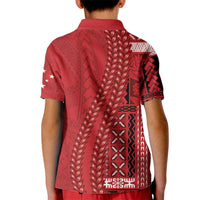 Samoa FAST Siapo Kid Polo Shirt Tatau-Ulafala Vines LT7 - Polynesian Pride