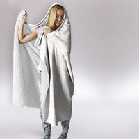 Samoa Lotu Tamaiti White Prayers Hooded Blanket Floral Mamanu Siapo