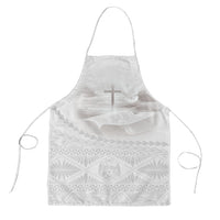 Tonga White Sunday Fakame Apron Tokelaufeletoa Kupesi