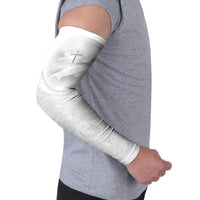 Tonga White Sunday Fakame Arm Sleeves Tokelaufeletoa Kupesi