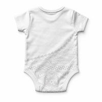 Tonga White Sunday Fakame Baby Onesie Tokelaufeletoa Kupesi