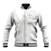 Tonga White Sunday Fakame Baseball Jacket Tokelaufeletoa Kupesi