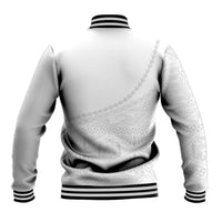 Tonga White Sunday Fakame Baseball Jacket Tokelaufeletoa Kupesi