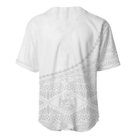 Tonga White Sunday Fakame Baseball Jersey Tokelaufeletoa Kupesi