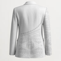 Tonga White Sunday Fakame Blazer Tokelaufeletoa Kupesi