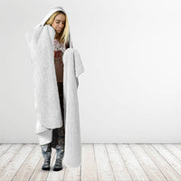 Tonga White Sunday Fakame Hooded Blanket Tokelaufeletoa Kupesi