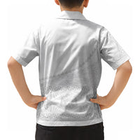 Tonga White Sunday Fakame Kid Hawaiian Shirt Tokelaufeletoa Kupesi