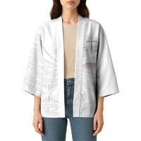 Tonga White Sunday Fakame Kimono Tokelaufeletoa Kupesi