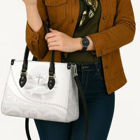 Tonga White Sunday Fakame Leather Bag Tokelaufeletoa Kupesi