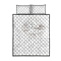 Tonga White Sunday Fakame Quilt Bed Set Tokelaufeletoa Kupesi