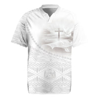 Tonga White Sunday Fakame Rugby Jersey Tokelaufeletoa Kupesi