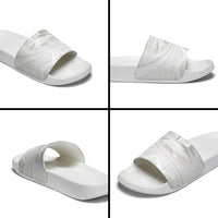 Tonga White Sunday Fakame Slide Sandals Tokelaufeletoa Kupesi