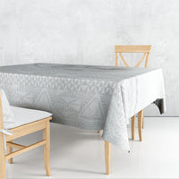 Tonga White Sunday Fakame Tablecloth Tokelaufeletoa Kupesi