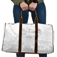 Tonga White Sunday Fakame Travel Bag Tokelaufeletoa Kupesi