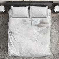 Niue White Sunday Tapu Fanau Bedding Set Fiti Pua Mix Hiapo Tapa